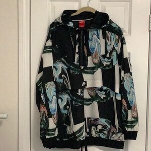 Nike Abstract Patterned Hoodie Sz XL